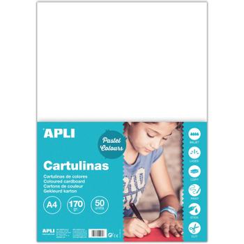 APLI karton A4 170g hvid 50ark (14229)