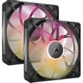 CORSAIR iCUE LINK RX140 RGB MAX Fläkt 2pk (svart) 140mm, 300 – 1600 RPM ±10%, 10 - 31 dBA