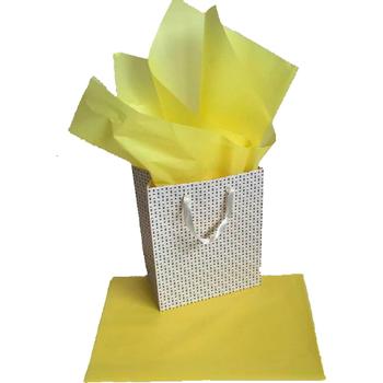 WhiteLabel Silkepapir 75x50cm 14g lysegul 24ark (297150*20)