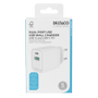 DELTACO USB-C ,USB-A 30W Charger, White