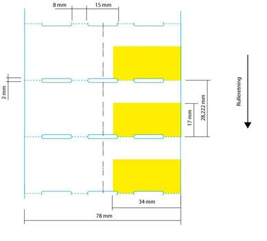 CAPTURE 78x28 mm Thermo White (24432-BB-2)