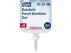 Tork Hånddesinfektion gel S1 Fl/1 ltr Salubrin 70% 910106