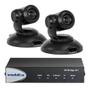 VADDIO AV Bridge 2x1 with 2 PrimeSHOT 10 HDMI | 1920x1080 | 10x Opt. Zoom | 0Â° Fov. | PTZ kamera | Svart
