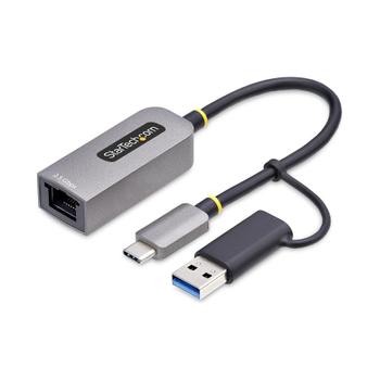 STARTECH USB 3.0 TYPE-C TO 2.5 GIGABIT ETHERNET ADAPTER W/USB-A CONVERT CABL (U2GA-USB-C-ETHERNET)