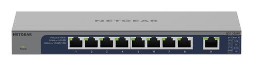 NETGEAR 8PT GIG UM+1P 10G/ MULTI-GIG UPLINK GS1 (GS108MX-100EUS)