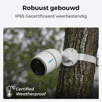 Reolink Go Plus G330 Smart 4G utendørs overvåkningskamera Batteri/ solcelledrevet,  2K 4MP Super HD, 4G, IP65 Waterproof (B4GB2K01)