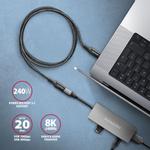AXAGON BUCM32-CF10AB - USB extension cable - 24 pin USB-C to 24 pin USB-C (BUCM32-CF10AB)