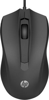 HP 105 BLACK WIRED MOUSE   PERP (822M9UT#ABB)