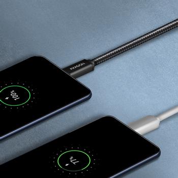 AXAGON BUMM-AM10AB HQ cable Micro USB <-> USB-A, 1m, USB 2.0, 2.4A, ALU, braid, black (BUMM-AM10AB)