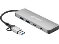Sandberg USB-C/A to 2xUSB-A+2xUSB-C Hub (136-64)
