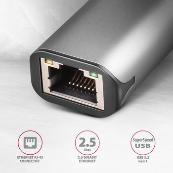 AXAGON 2.5 Gigabit Ethernet USB-A External Network Adapter (ADE-25R)