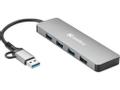 SANDBERG USB-C/A to 4xUSB 3.0 Hub (136-63)