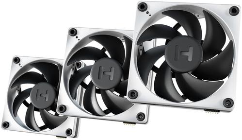 HYTE THICC FP12 Fan 3 Pack - Kabinet køler - 120mm - Hvid med sorte vinger - 47 dBA (FAN-HYTE-FP12-BW-3NP)