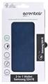 Essentials Samsung Galaxy S24 FE PU wallet, detachable, 3 cards, blue