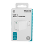 DELTACO USB-C wall charger, 1x USB-C PD, 20 W, white