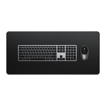 SATECHI Vegan-Leather Premium Skrivebordsmatte (sort) Miljøvennlig vegansk skinn, vannavstøtende,  68cm x 31cm (ST-LPDMK)