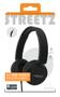 STREETZ H100 Headphones, foldable, 3.5 mm, black