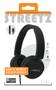 STREETZ C200 Headphones with microphone, foldable, USB-C, black