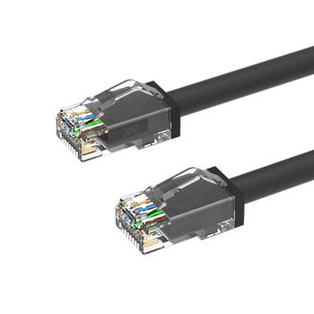 LinkIT Outdoor Patch U/UTP Cat6a 25m AWG24 | PUR | OD 6mm | Black (LI-C6AUUTP-OUT-025BK)