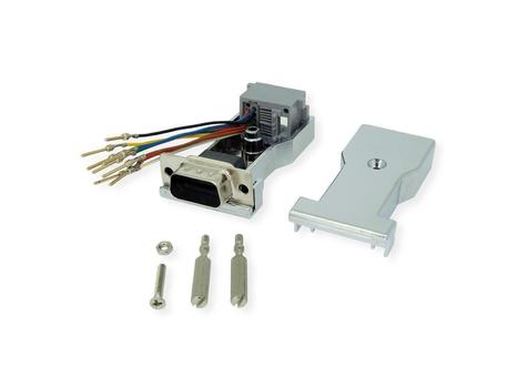 ROLINE DB9 Plug - RJ45 Socket 8P / (12.03.7524)