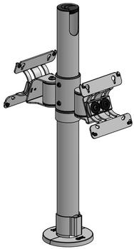 ERGONOMIC SOLUTIONS 500mm Pole Arc VESA 75/100 (EET500B2B-02)
