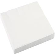WhiteLabel Gastro servietter 3-lags 24x24cm hvid 70stk