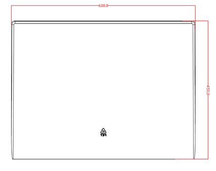 Nordic Quality Driptray 60cm x 45cm deep Transparent (2430024)