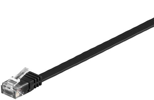 MICROCONNECT U/UTP CAT6 2M Black Flat (V-UTP602S-FLAT)
