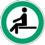 BRADY Safety Sign - Sit here