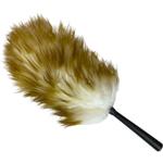 Afstøverhoved,  46cm, brun, uld