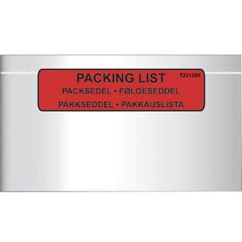 BNT Følgeseddellomme økonomi selvk med tryk C65 225x122 mm (1000) (T221205)