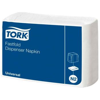 TORK 10933 Universal Fastfold servietter N2 hvid 300stk (10933*36)