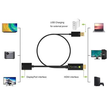 TECHLY Icoc Hdmi-Dp12A60 Video Cable (ICOC-HDMI-DP12A60)
