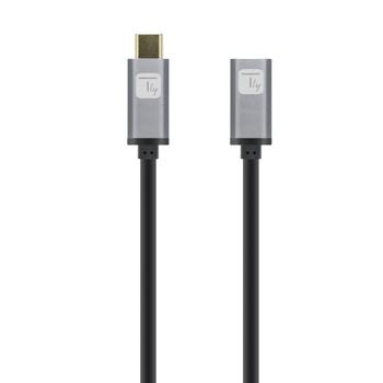 TECHLY USB3.2 Gen.2 Kabel Stecker Typ-C - Buchse USB Typ-C S (ICOC-MUSB322-CMF-010)