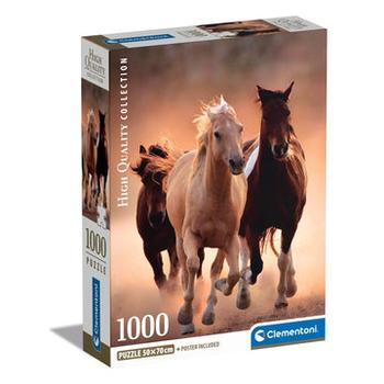 CLEMENTONI 1000 pcs CB High Quality Collection Running Horses (39771)