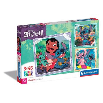 CLEMENTONI Disney Stitch 3X48pcs (25321)