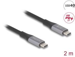 DELOCK USB 40 Gbps Cable USB-C Male-Male PD 3.1 240W E-Marke (81192)
