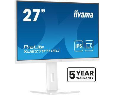 IIYAMA 27" WHITE IPS-panel,  (XUB2797HSU-W2)