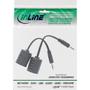 INLINE 3.5mm Audio over LAN / Ethernet / RJ45 Cable max. 50m complete set (89002)