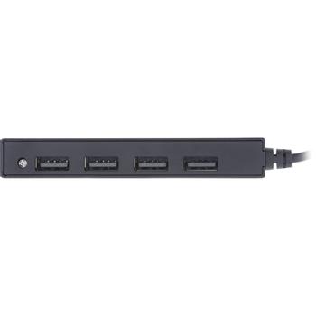 INLINE USB 2.0 4-Port Hub, USB-A male to 4x USB-A female, cable 15cm (33293K)