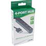INLINE USB 2.0 4-Port Hub, USB-A male to 4x USB-A female, cable 15cm (33293K)