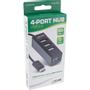 INLINE USB 2.0 4-Port Hub, USB-C male to 4x USB-A female, cable 15cm (33293J)