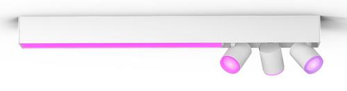 PHILIPS Centris taklampa med 3 spotlights (vit) Integrerad LED-belysning och GU10 LED-lampor. Styrning via Bluetooth eller Bridge. (929003808701)