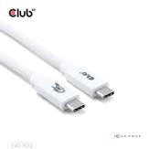 Club 3D USB-C-Kabel 80Gbps PD240W/ 8K240Hz 1.2m hvit (CAC-1572)