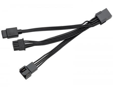 EKWB EK-Loop OmniLink Fan PWM D-RGB Signalsplitterkabel (schwarz, 10cm) (3831109897492)