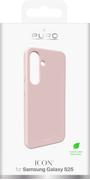 PURO Samsung Galaxy S25 silicone cover ICON, pink