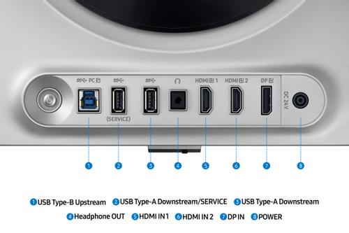 SAMSUNG G61SD 27 OLED 2560 x 1440 (2K) DisplayPort HDMI 240 Hz (LS27DG612SUXEN)