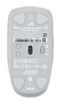 ASUS ROG STRIX Impact III Wireless (P520) Ambidextrous Gaming Mouse - White (90MP03D0-BMUA10)