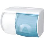Dispenser,  Abena, 17, 5x25, 5x17, 5cm,  hvid, plast, til 2 ruller toiletpapir