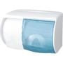 ABENA Dispenser, Abena, 17,5x25,5x17,5cm, hvid, plast, til 2 ruller toiletpapir
